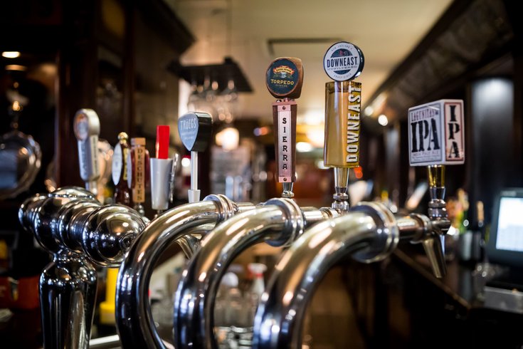 Stock_Carroll - Beer taps at Fado Irish Pub