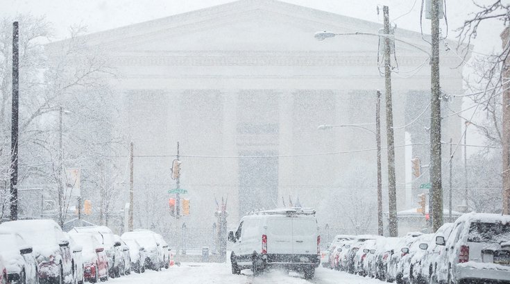 Carroll - March nor'easter snow