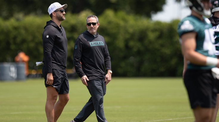 060325_Nick-Sirianni-Howie-Roseman-EaglesTrainingCamp_Claggett-3.JPG