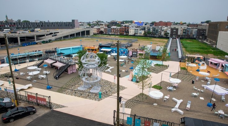 Piazza Pod Park in Northern Liberties
