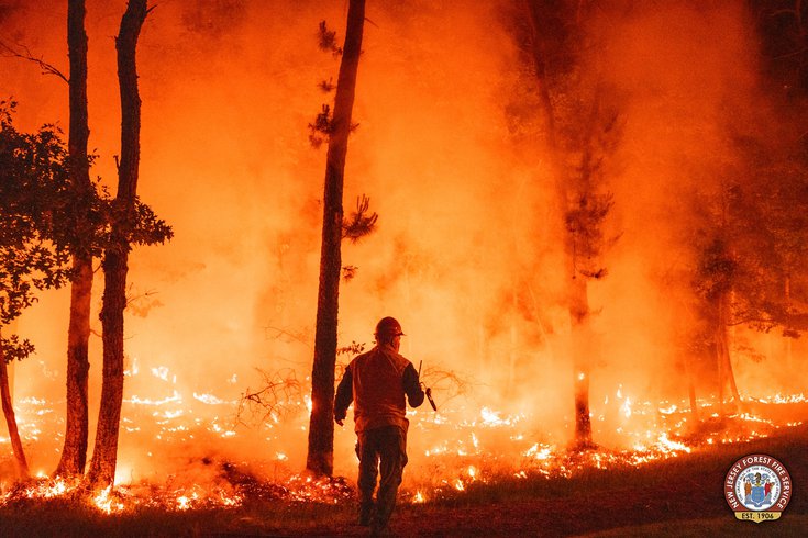 pa NJ wildfire risk