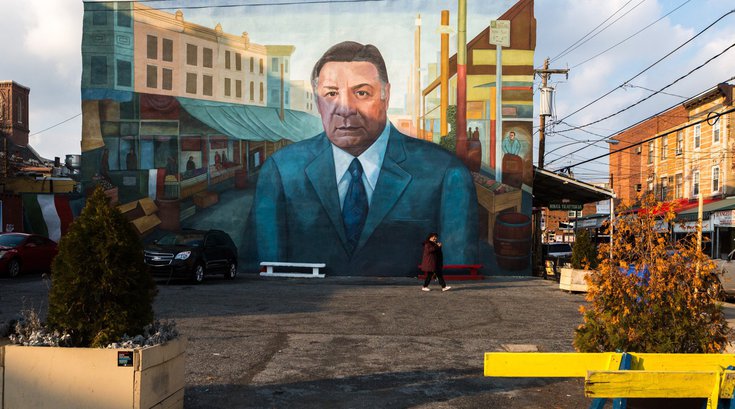 Frank Rizzo mural italian market