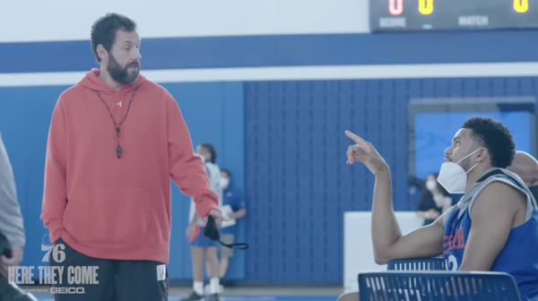 Sixers Sandler Hustle BTS