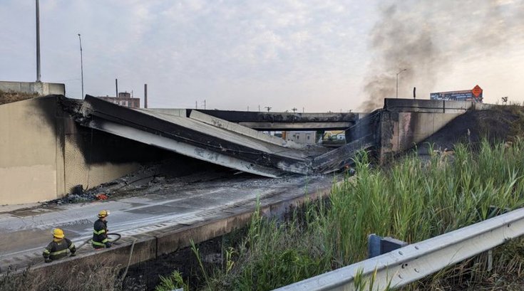 i-95 collapse detours