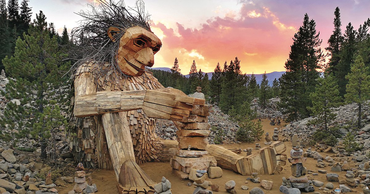 Recycle artist Thomas Dambo to unveil enormous troll sculpture in