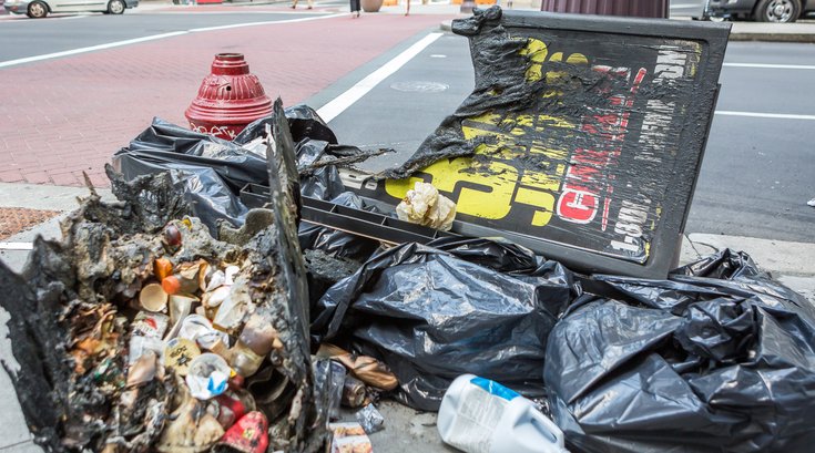 Carroll - Burned Trash Can