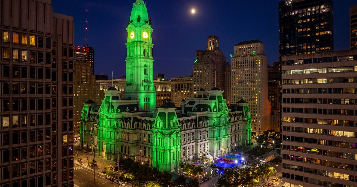 Philadelphia City Hall's New Led Light System Will Illuminate The 