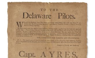 Historic flyer from Philly's tea party protest sells at auction