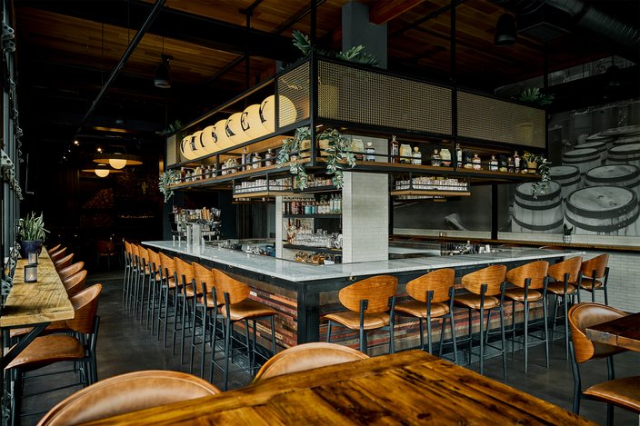 Bluebird Distilling bar