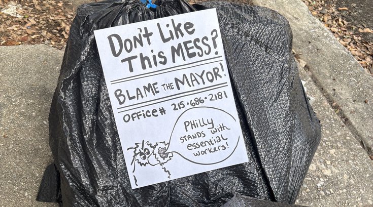 Philly trash protest