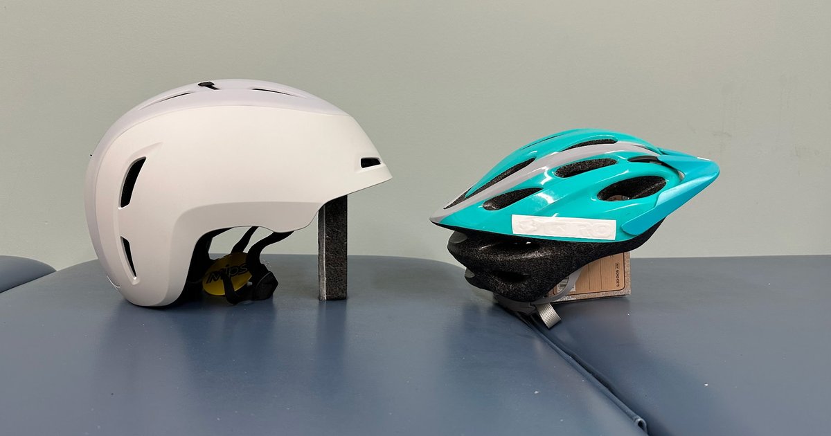 bike helmet gives me a headache | Skate Helmet Teenager caucasian girl wearing bike