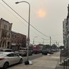 Wildfire smoke Philly