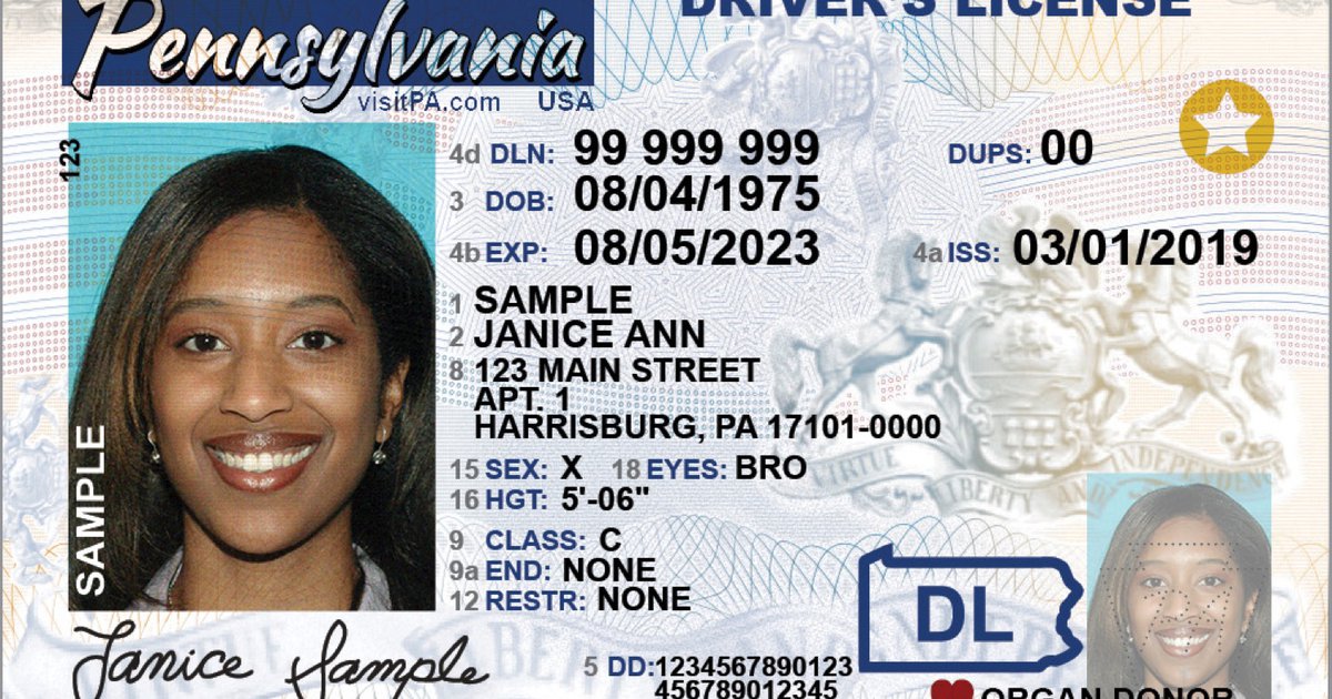 PennDOT begins offering genderneutral driver licenses, ID cards