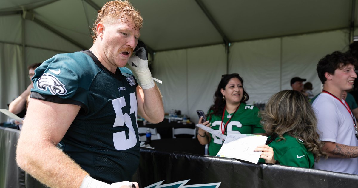 Eagles odds and ends: Cam Jurgens went across the border for 'health reset'