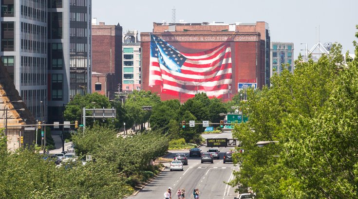 Carroll - American Flag Mural