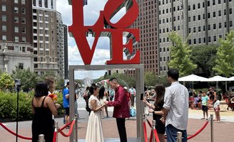 Wedding Wednesdays at LOVE Park is 'a very Philly thing to do'
