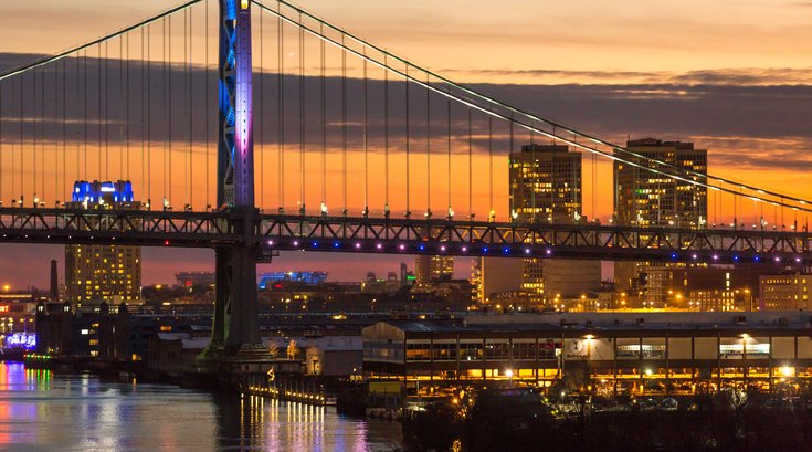 Stock_Carroll - Benjamin Franklin Bridge and Delaware River Waterfront 