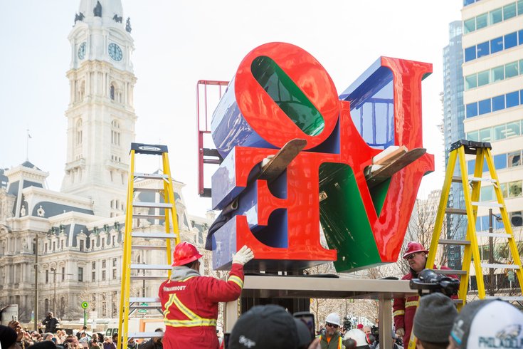 Carroll - LOVE sculpture returns