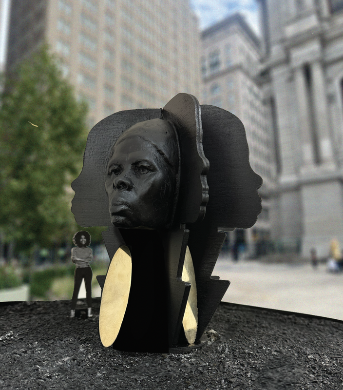 Harriet Tubman statue design by artist Tanda Francis