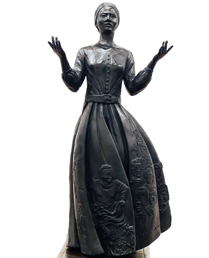 Harriet Tubman statue design by artist Vinnie Bagwell