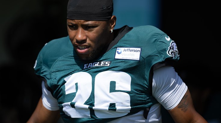 EaglesTrainingCamp-Saquon Barkley
