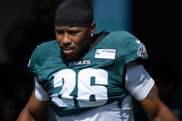 EaglesTrainingCamp-Saquon Barkley