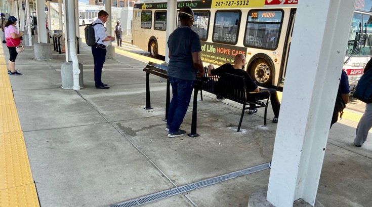 SEPTA Leaner Benches