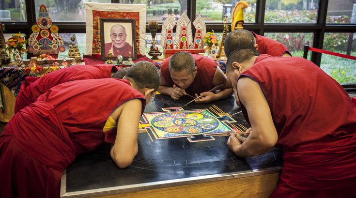Carroll - Tibetan Monks Create Sand Mandala