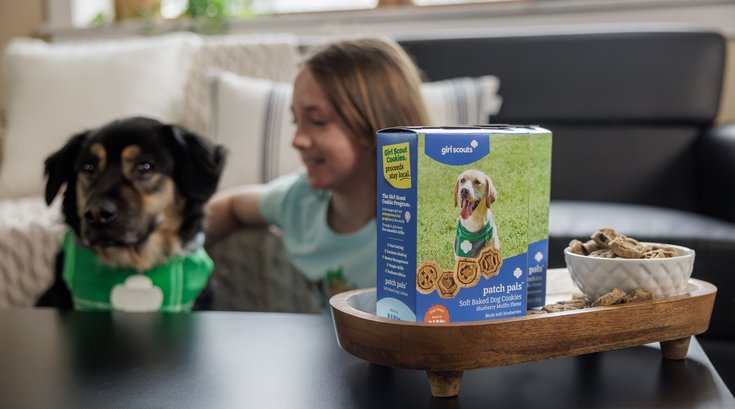 Girl Scout dog cookie