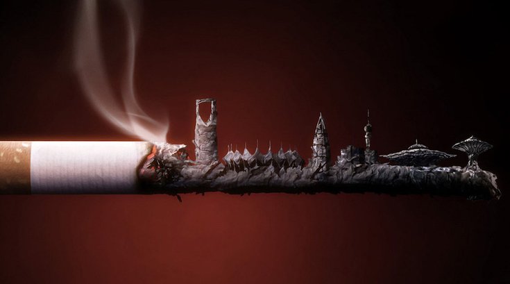 Smoking Cigarette Ashville 09032019