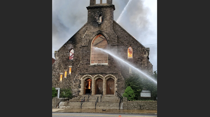 St. Leo Church Philly fire