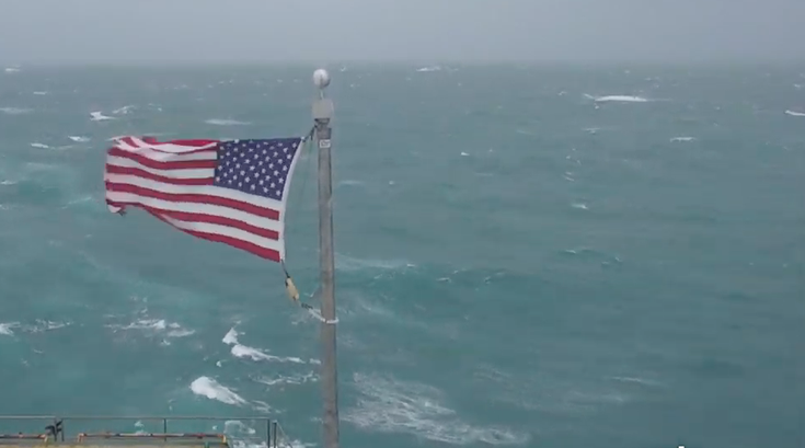 Hurricane Dorian Frying Pan flag