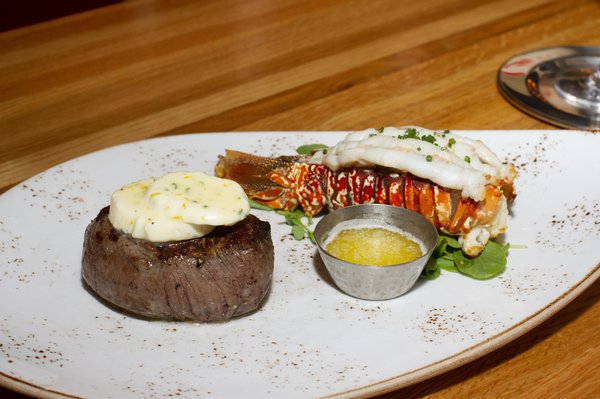 Urban Farmer steak and lobster dinner