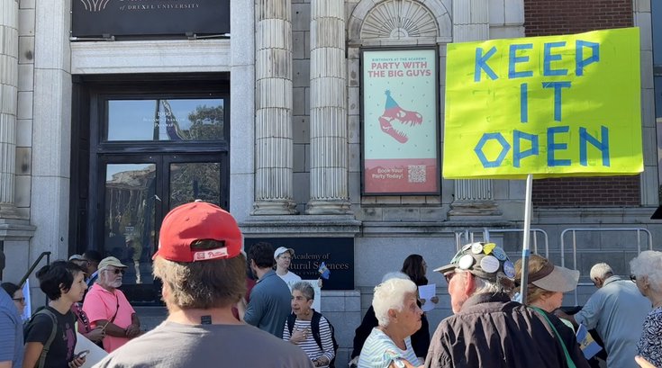 Academy of Natural Sciences protest