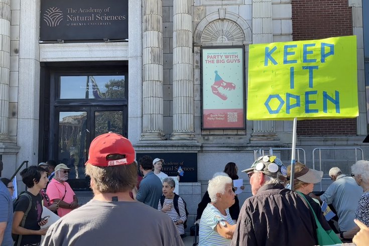 Academy of Natural Sciences protest