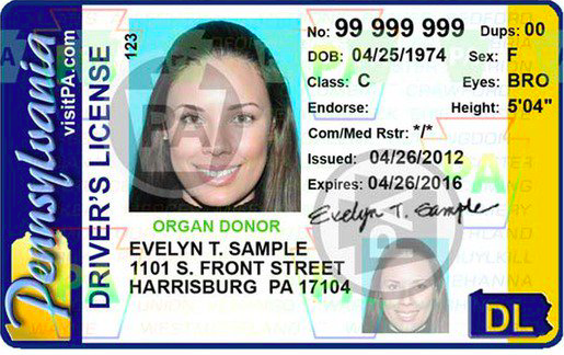 Older Pennsylvania Driver's License