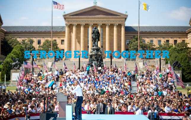 Carroll - Obama Rally for Hillary Clinton in Philadelphia
