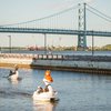 Delaware River pedal boats