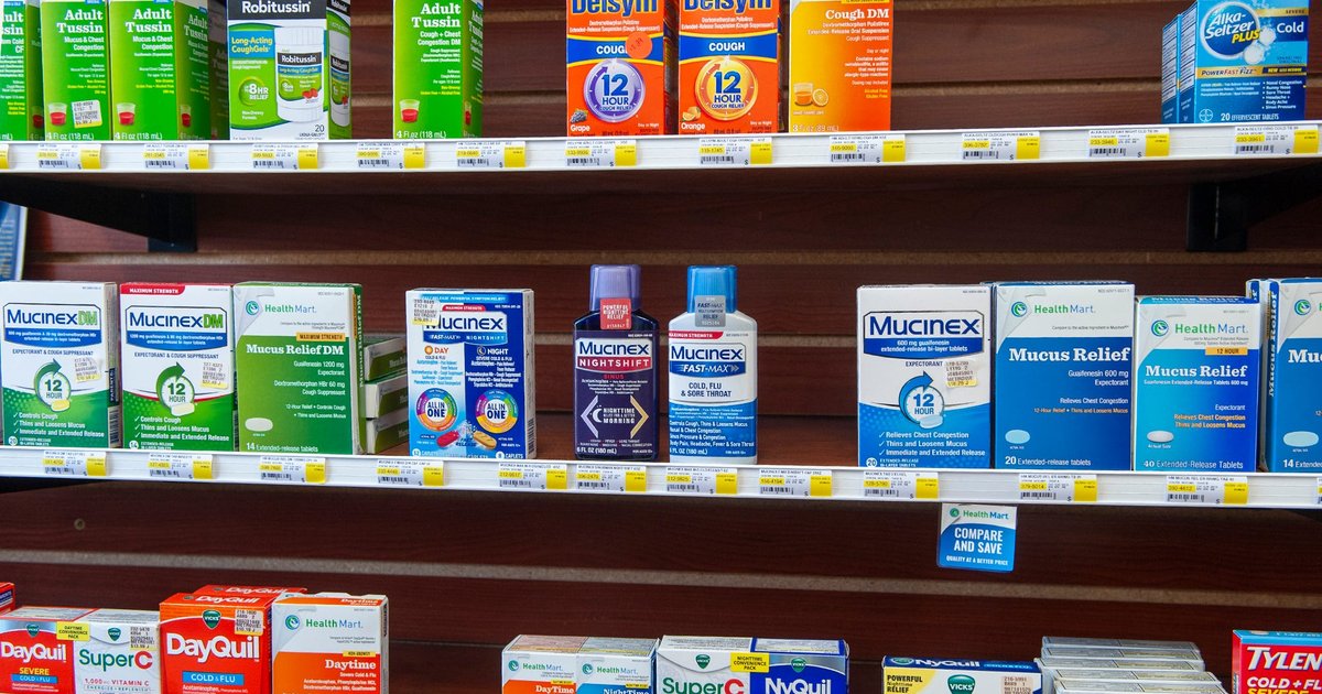 Cold medicines like Sudafed, DayQuil and Mucinex contain ineffective