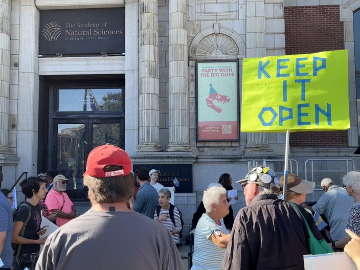 Academy of natural sciences protest