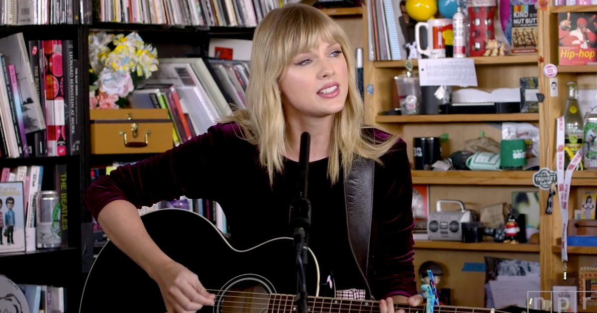 Watch Taylor Swift Play Acoustic Set For Npr S Tiny Desk Concert