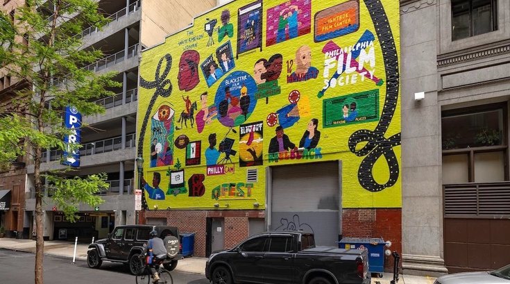 Philly film mural