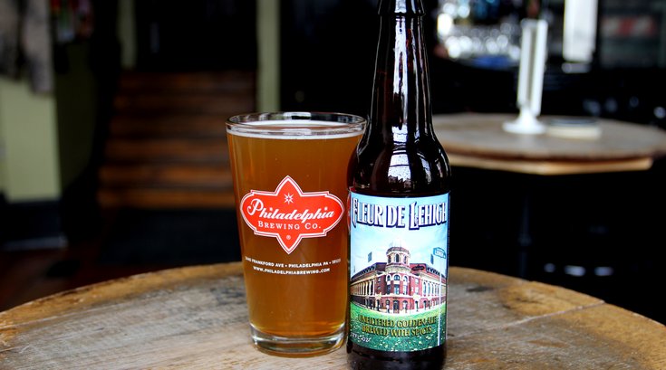 Philadelphia Brewing Co.'s Fleur de Lehigh beer features Shibe Park on label