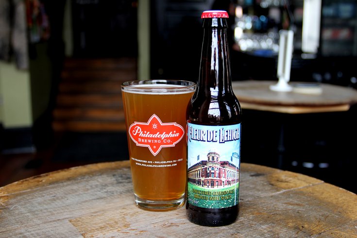 Philadelphia Brewing Co.'s Fleur de Lehigh beer features Shibe Park on label