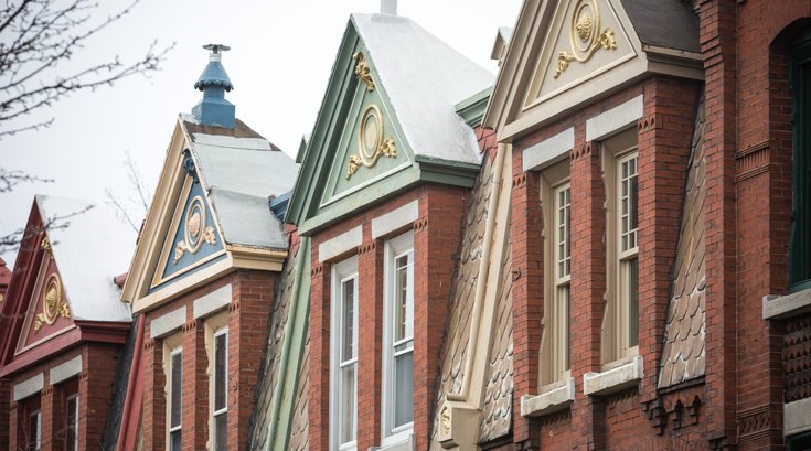 Rowhomes in Fairmount neighborhood of Philadelphia