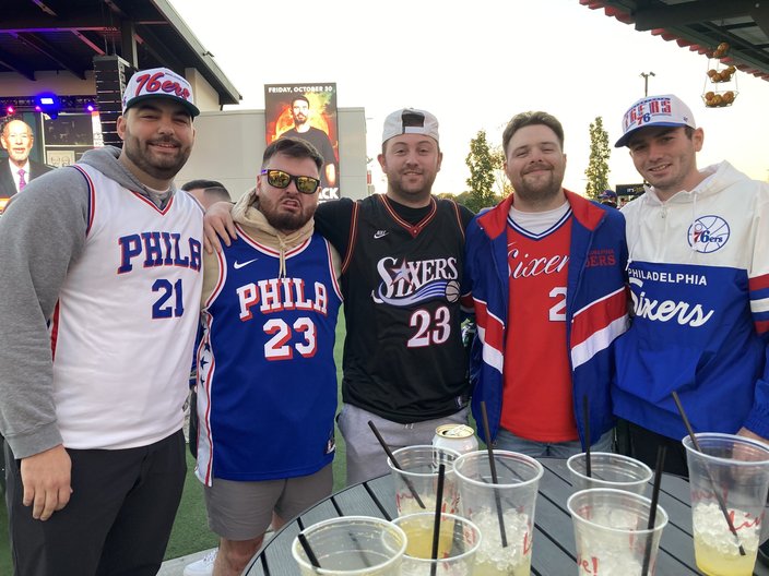 Sixers Fans Stateside