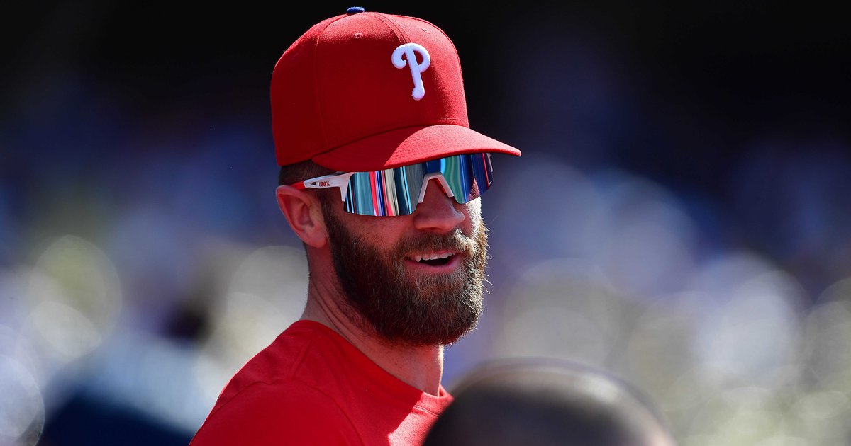 Bryce Harper's wristbands feature Harper's image and are awesome