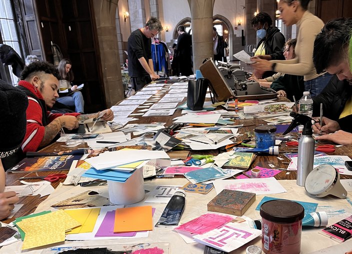 Philly zine making station