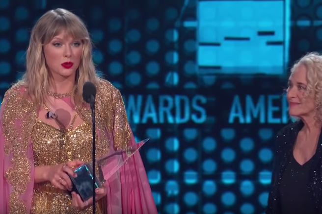 Taylor Swift wins top honor at AMAs, breaks Michael 