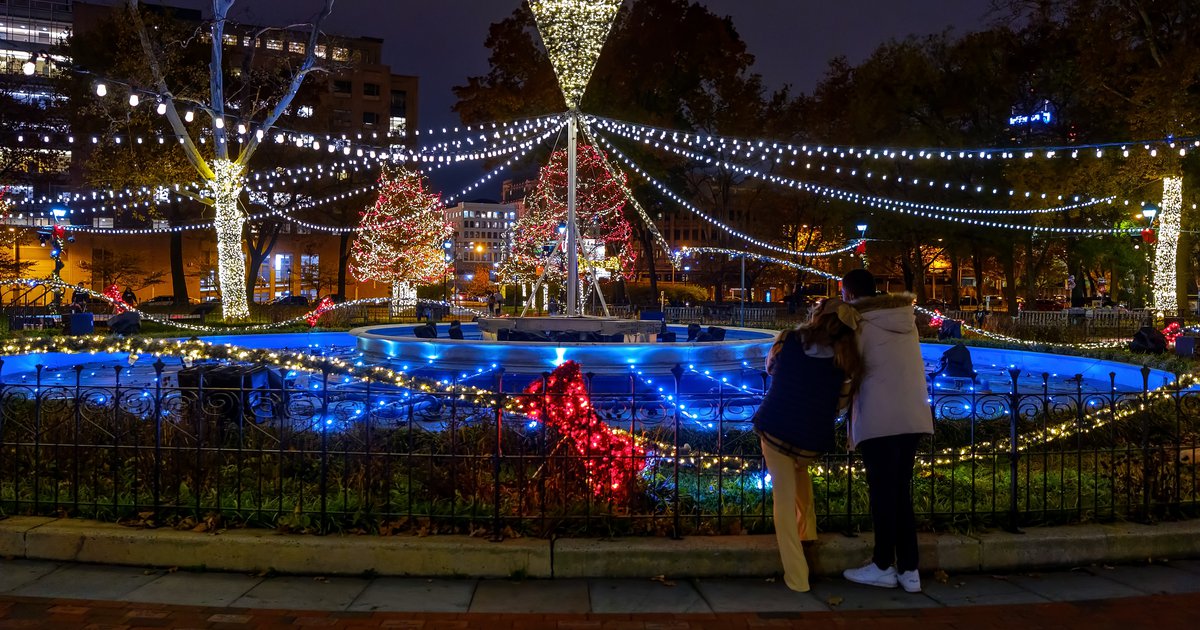 Winter in Franklin Square Check out a holiday light show, play